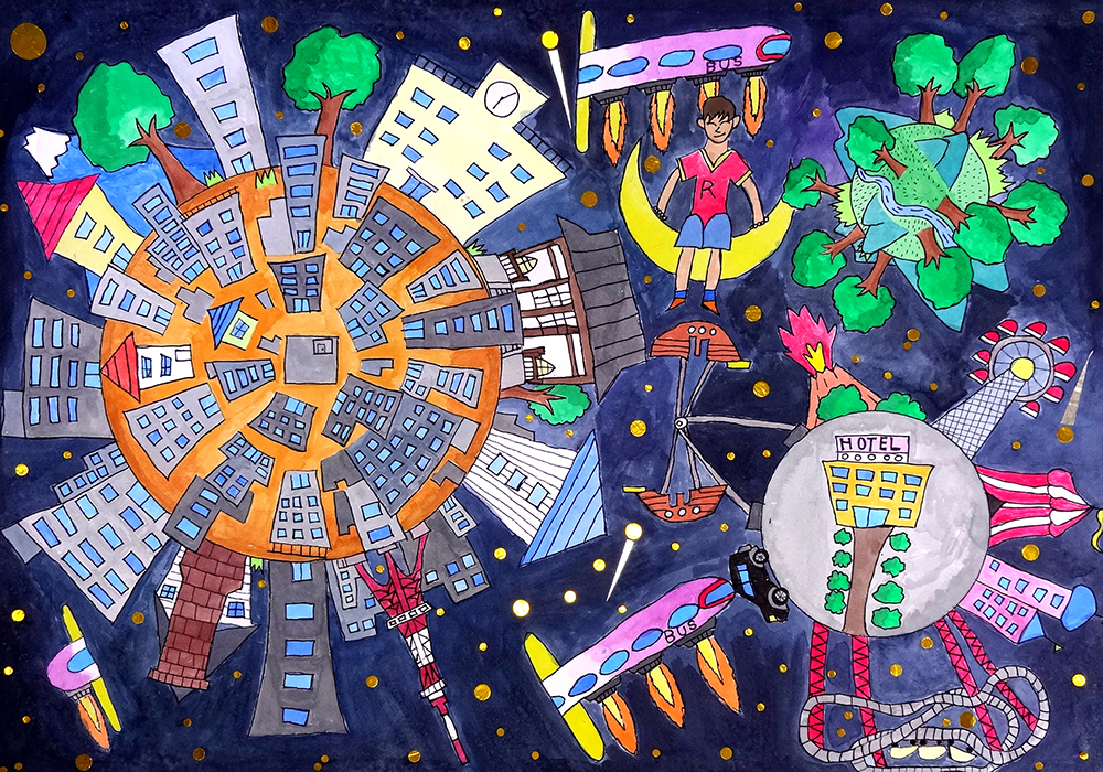 第23回かながわ夢絵コンテスト 平塚市教育委員会賞